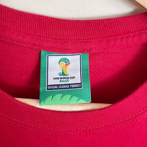 FIFA World Cup Brazil 2019 Team Mexico Trophy Graphic Red T Shirt Adult Large - Picture 9 of 9